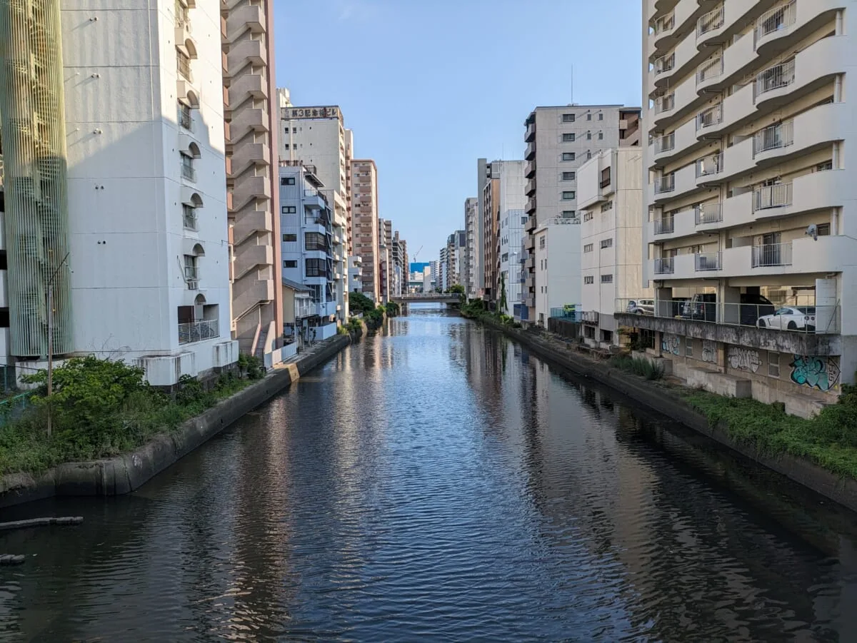新堀川沿いの風景