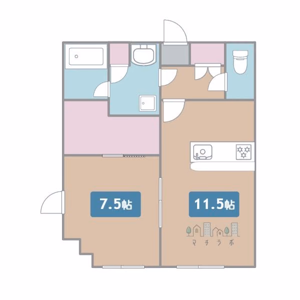 202の間取図