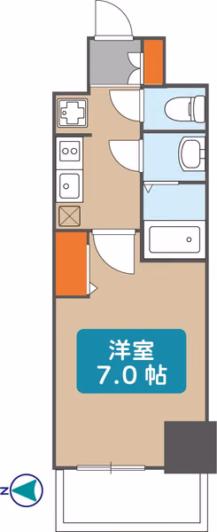 1304の間取図
