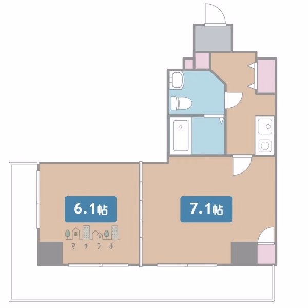 1407の間取図