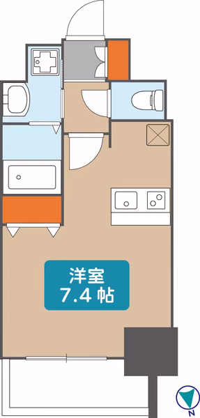408の間取図